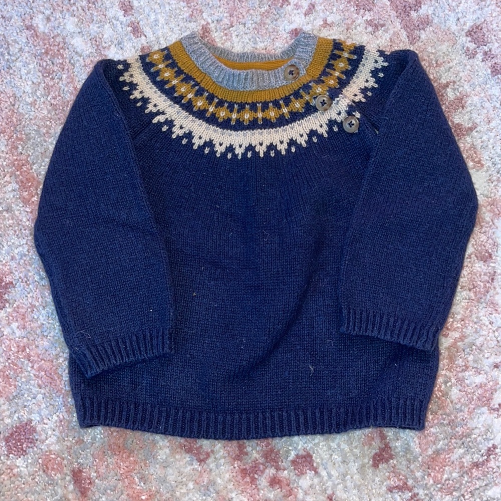 Baby Boden Fair Isle Sweater 18-24 Months